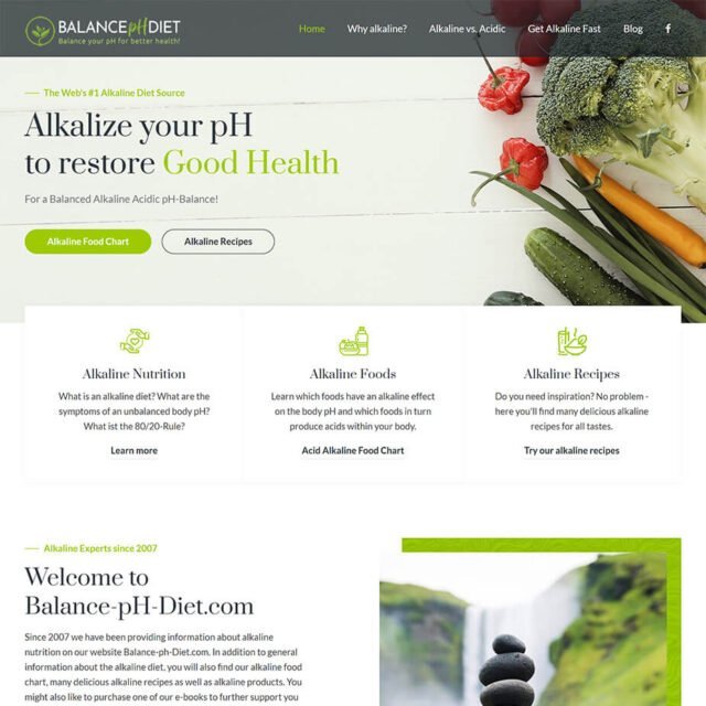 Alkaline Diet website