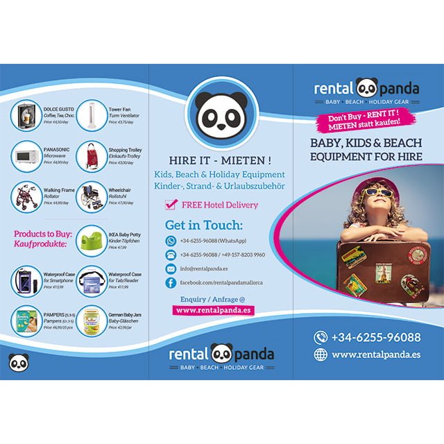 Flyer Design RentalPanda Mallorca
