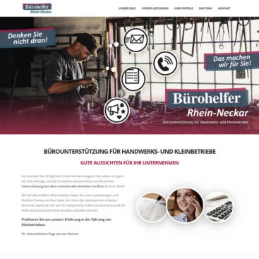 Virtuelle Bürounterstützung Webseite