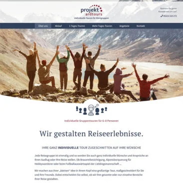 Webseite für Reiseveranstalter