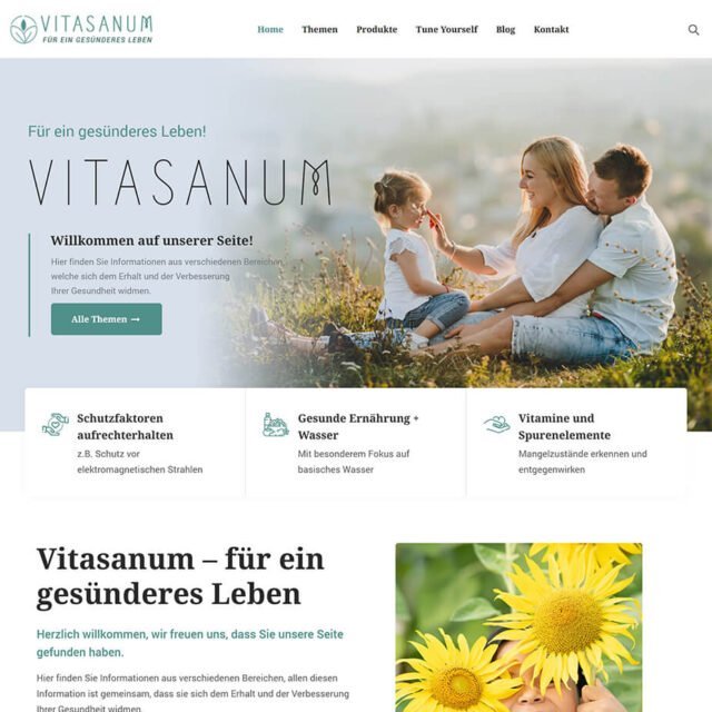 Health portal web design